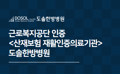 도솔한방병원, '산업재해보상보험 재활인증의료기관' 근로복지공단 인증